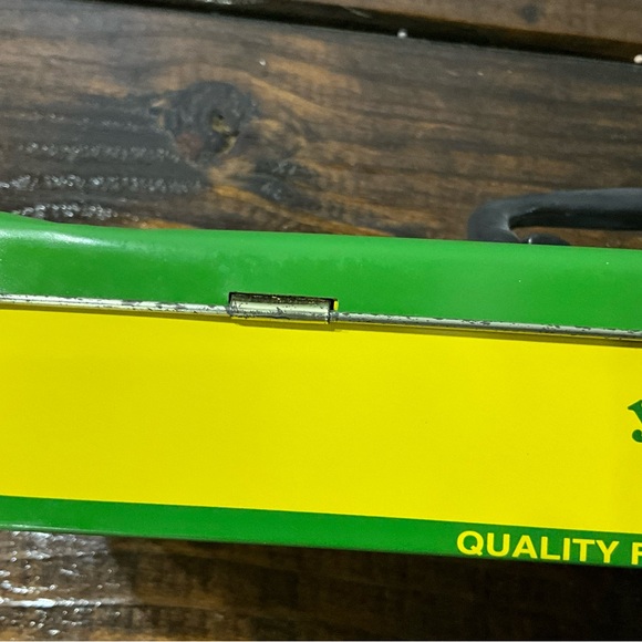 John Deere Metal Toy Tool Box with Tools with Latch - Picture 12 of 15